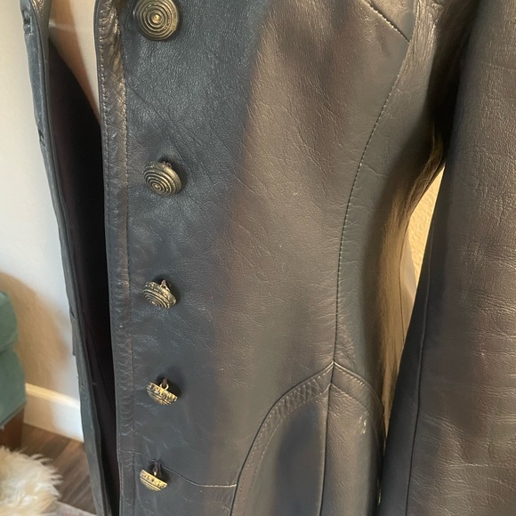 Vintage 24 K Leather Coat by dan di modes - Picture 3 of 14